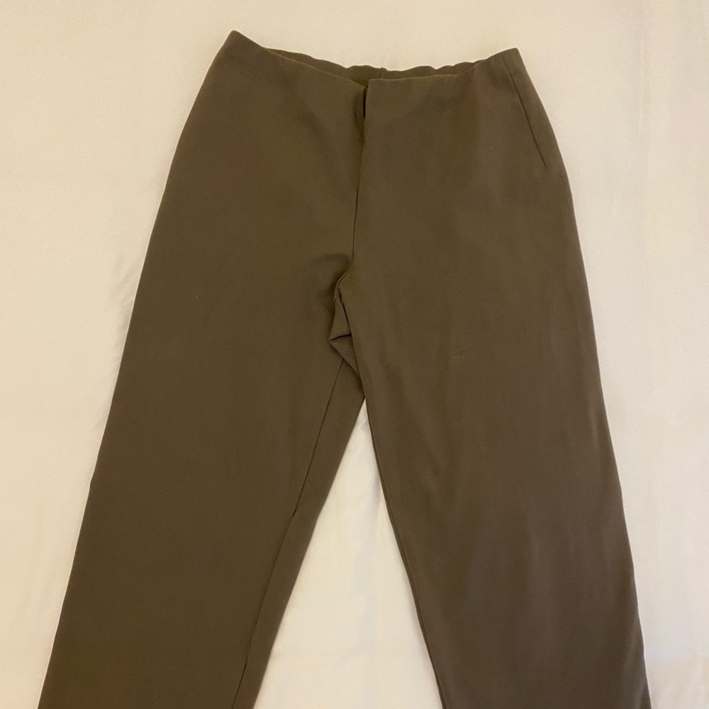 Eileen Fisher - Olive Straight Leg Pants